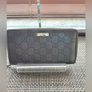 Gucci Brown Guccissima Leather Wallet